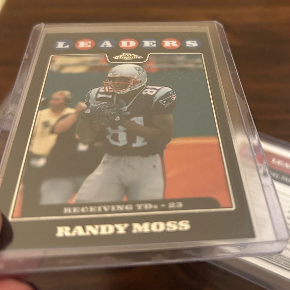 Tom Brady Randy Moss 2008 Topps Chrome Football Cards - Bundle of Five Cards - Picture 12 of 15